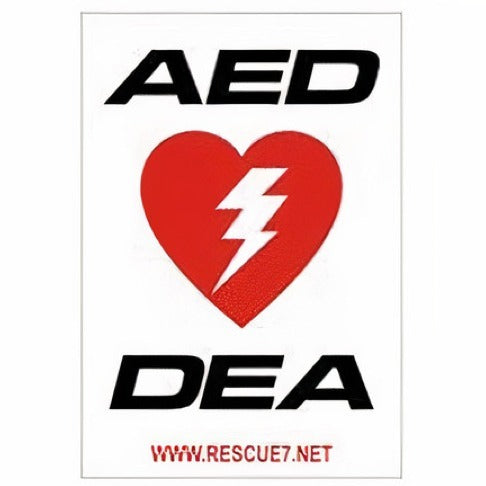 Bilingual AED Wall Sign
